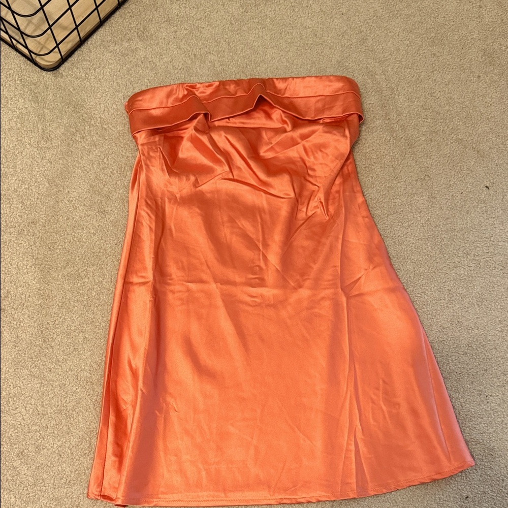 Princess Polly Strapless Coral Dress
